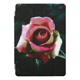 Oil painted red rose iPad pro cover