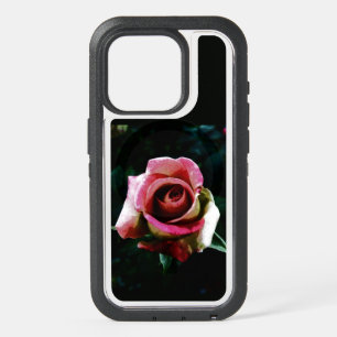Oil painted red rose iPhone 15 pro case