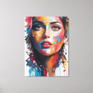 Oil painting Girl Saatchi Art Canvas Print