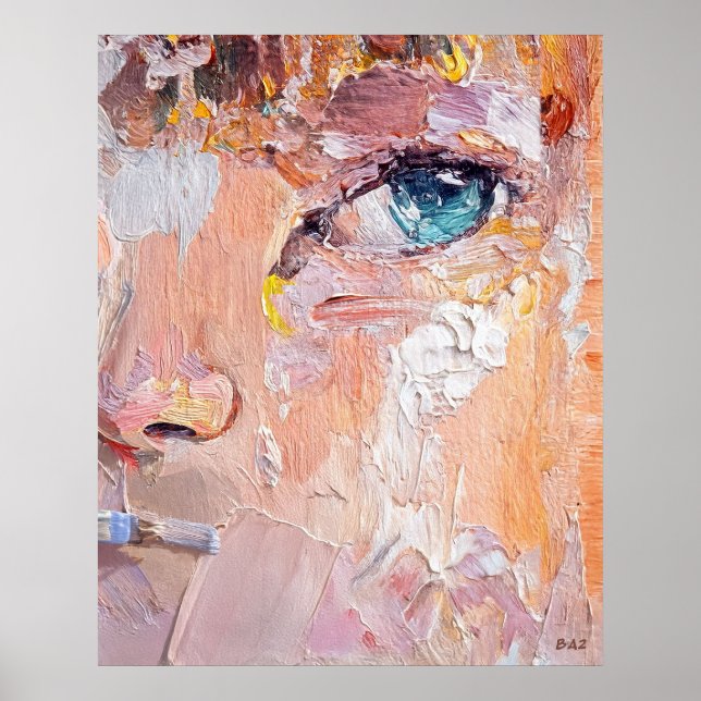 OIL PAINTING IN PROCESS POSTER (Front)