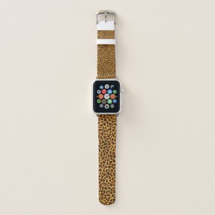 Oil Painting Look Leopard Spots Apple Watch Band