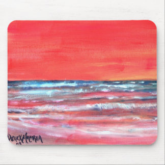 oil painting mouse pad modern abstract sun