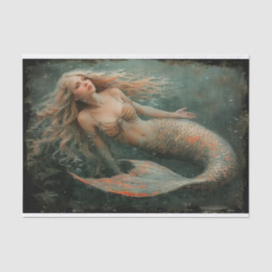 Oil Painting of a Mermaid Tissue Paper