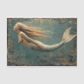 Oil Painting of a Mermaid Tissue Paper