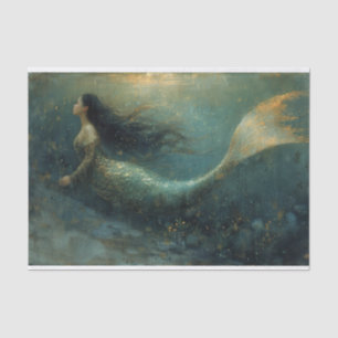Oil Painting of a Mermaid Tissue Paper