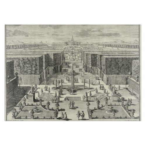 Oil Painting of Fountains at Garden of Versailles Cutting Board