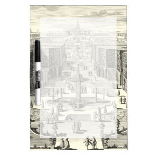 Oil Painting of Fountains at Garden of Versailles Dry Erase Board