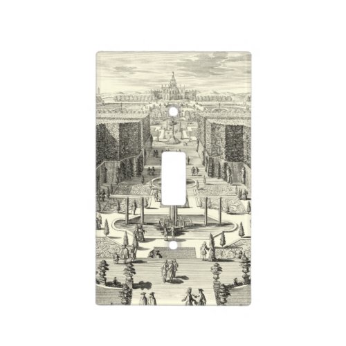 Oil Painting of Fountains at Garden of Versailles Light Switch Cover