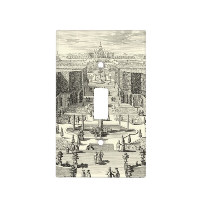 Oil Painting of Fountains at Garden of Versailles Light Switch Cover (Front)