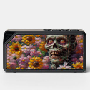 Oil Painting of Zombie in Flower Field Halloween Bluetooth Speaker