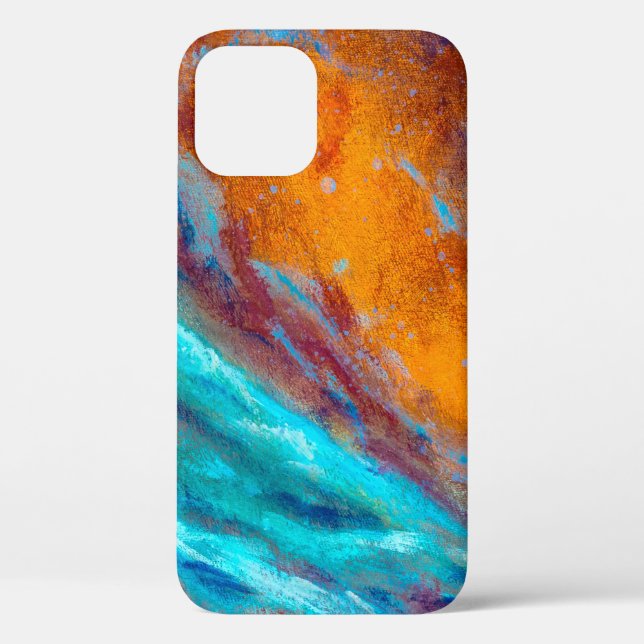 Oil painting on canvas. Abstract art background. F Case-Mate iPhone Case (Back)