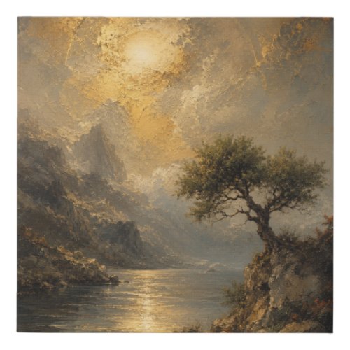 Oil Painting, Rugged Beauty Faux Canvas Print