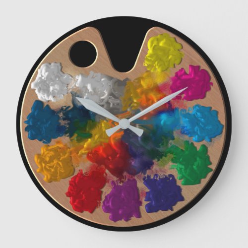 Oil Palette Clock