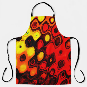 Oil pastel drawing. Abstract color background. Fin Apron