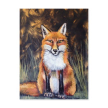 Oil Pastel fox