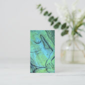 oil pastel reduction model business card (Standing Front)