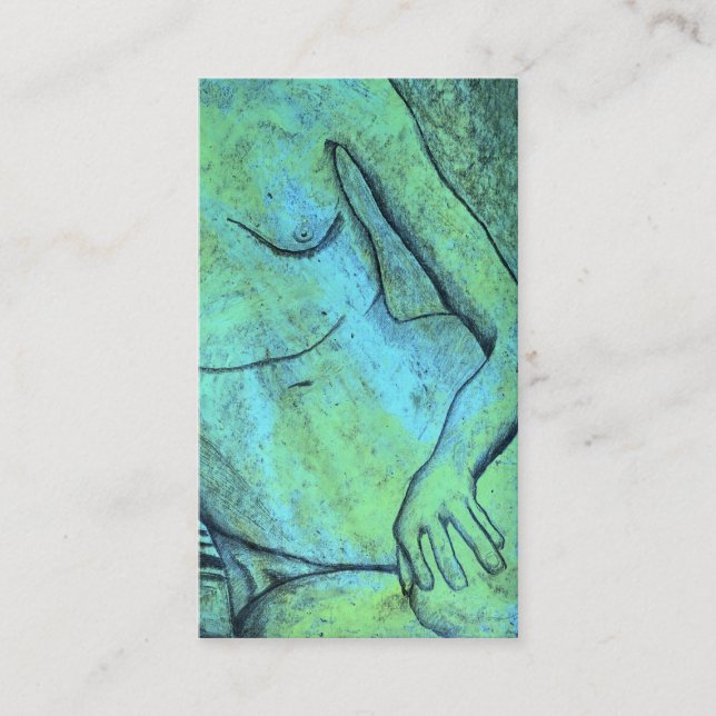 oil pastel reduction model business card (Front)