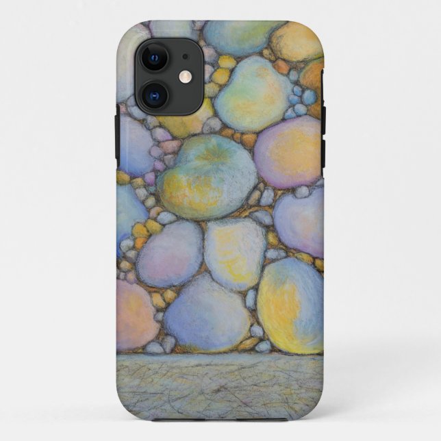 Oil Pastel River Rock and Pebbles Case-Mate iPhone Case (Back)