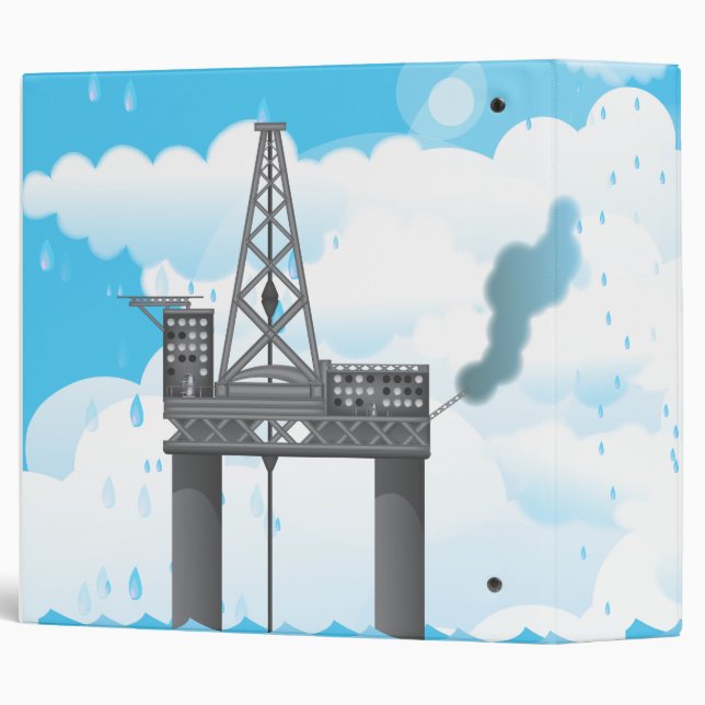 Oil Platform Binder (Back/Spine)