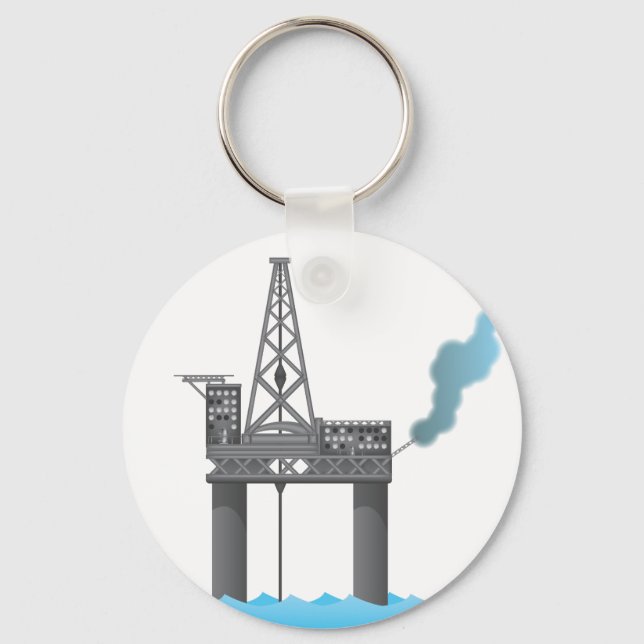 Oil Platform Keychain (Front)
