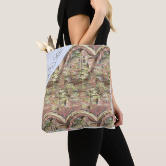 Oil Print Landscape Artwork Cotton Tote Bag