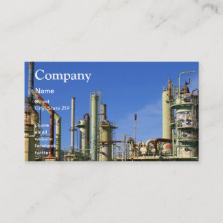 Oil Refinery Business Card