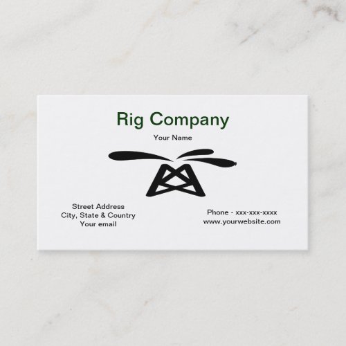 Oil Rig Business Card