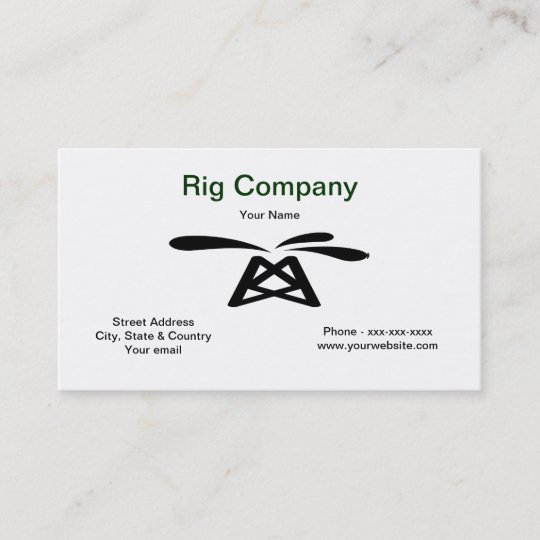 Oil Rig Business Card