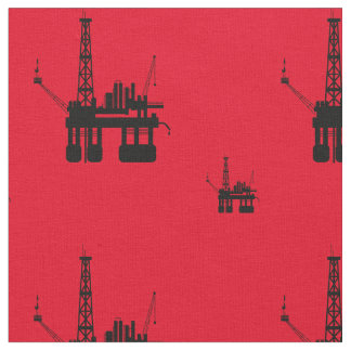 Oil rig fabric - red