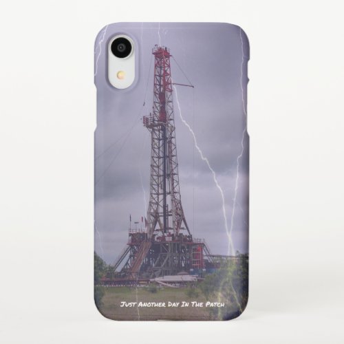 Oil Rig Hit By Lightning iPhone XR Case