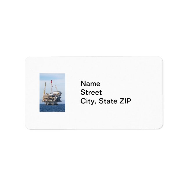 Oil Rig Label (Front)