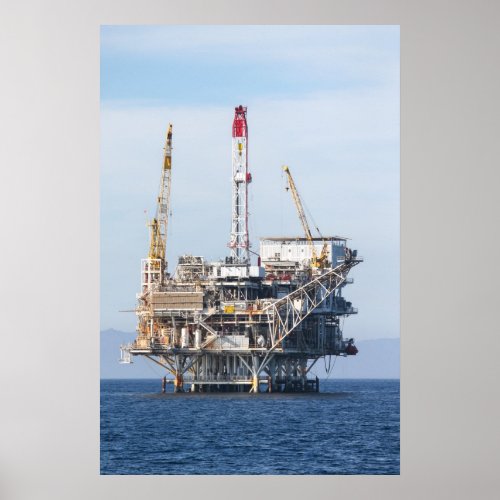 Oil Rig Poster