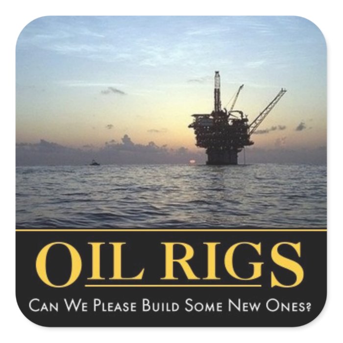 Oil Rig Sticker, Oil & Gas Hard Hat Sticker
