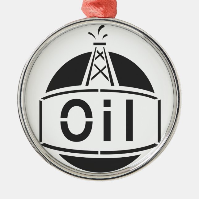 Oil Rig Worker Metal Ornament (Front)