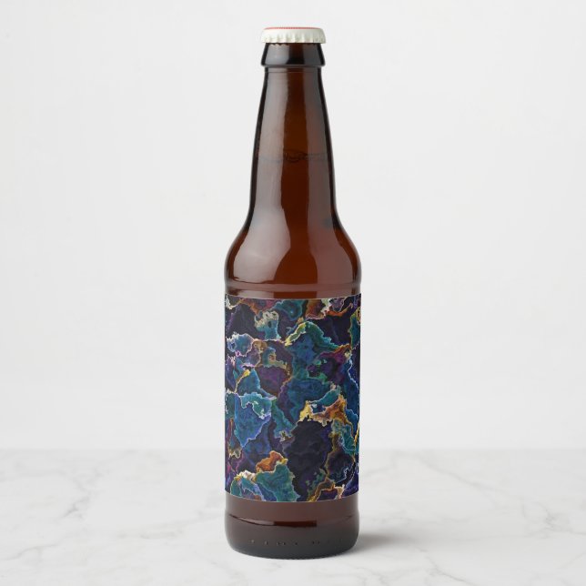 Oil Slick   Beer Bottle Label (Front)