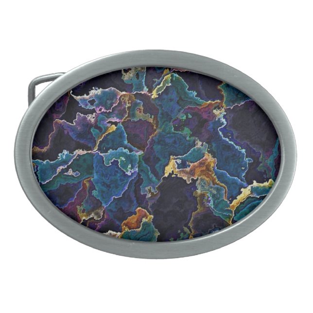 Oil Slick  Belt Buckle (Front)