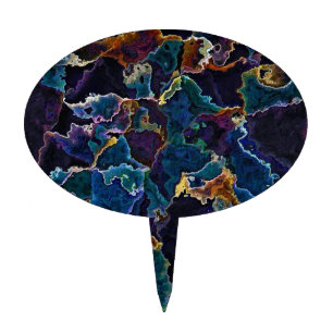 Oil Slick Cake Topper