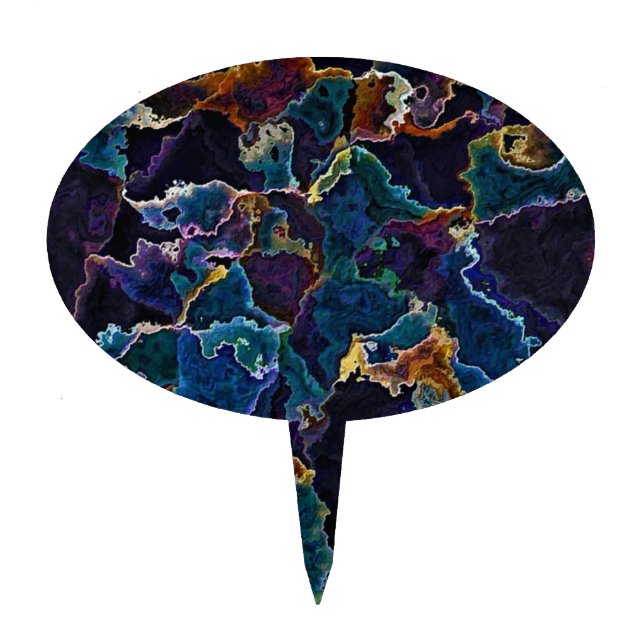 Oil Slick  Cake Topper (Front)