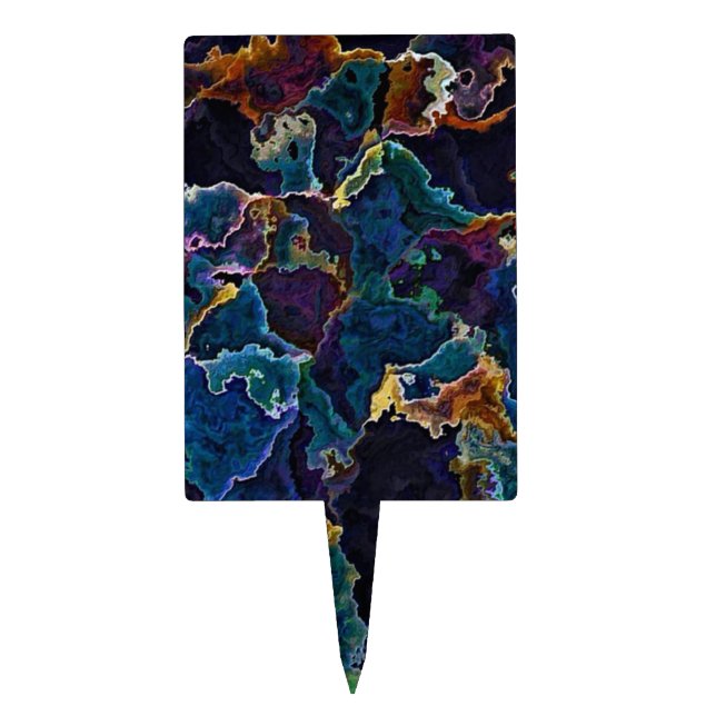 Oil Slick  Cake Topper (Front)