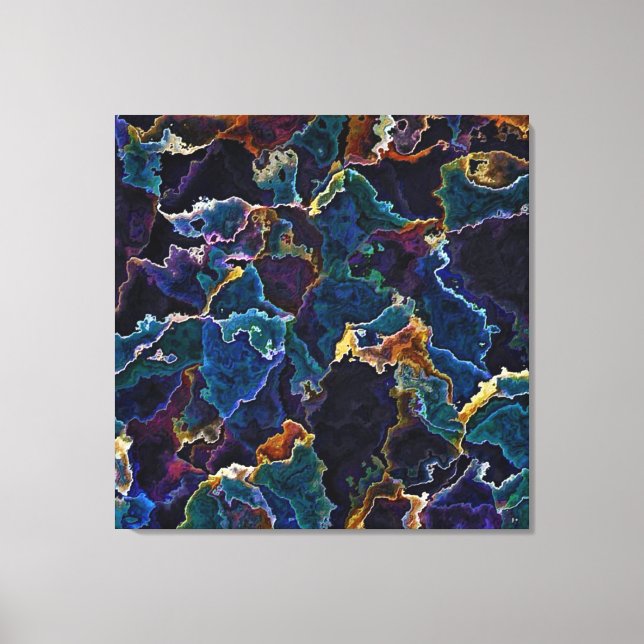 Oil Slick  Canvas Print (Front)