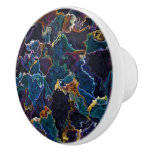 Oil Slick  Ceramic Knob