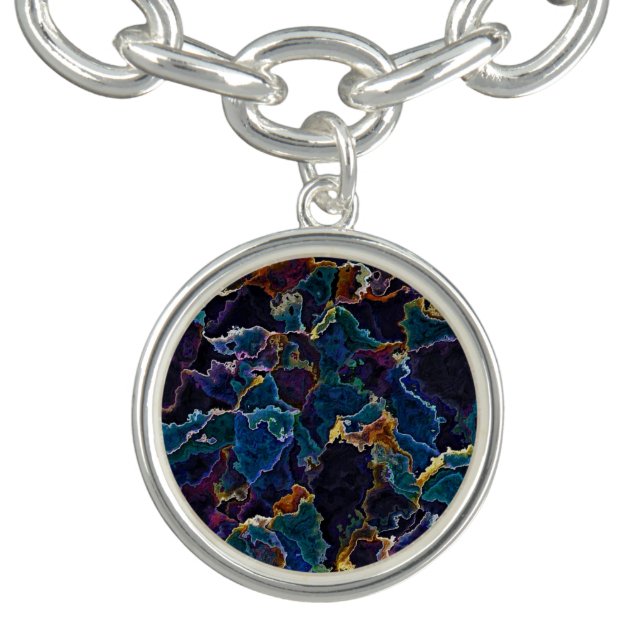 Oil Slick  Charm Bracelet (Design)