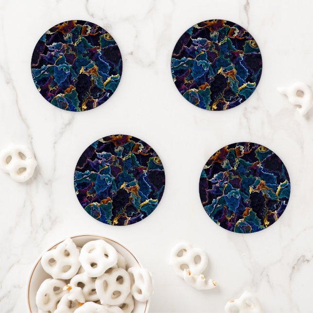 Oil Slick  Coaster Set (In Situ)