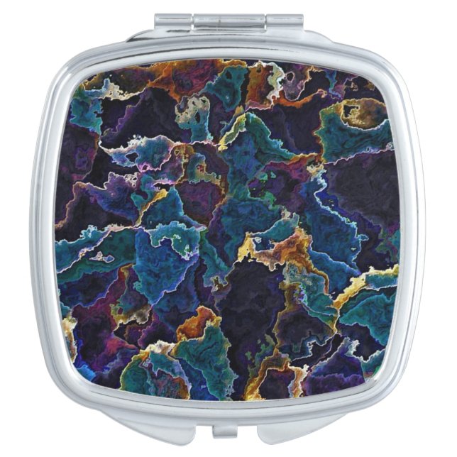 Oil Slick  Compact Mirror (Front)