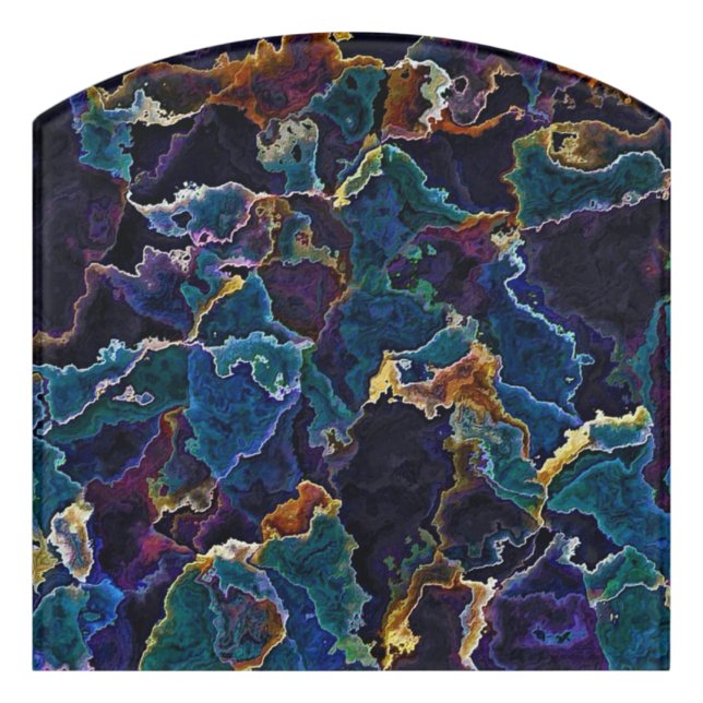 Oil Slick  Door Sign (Contour Front)