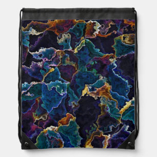 Oil Slick Drawstring Bag