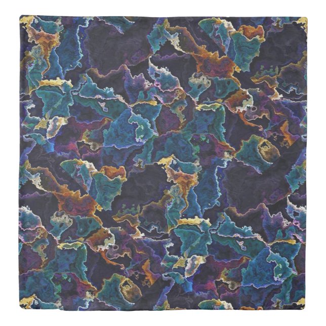 Oil Slick  Duvet Cover (Front)