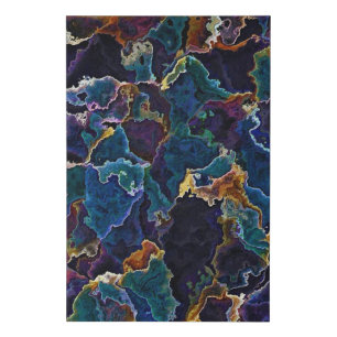Oil Slick Faux Canvas Print