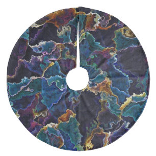 Oil Slick Fleece Tree Skirt