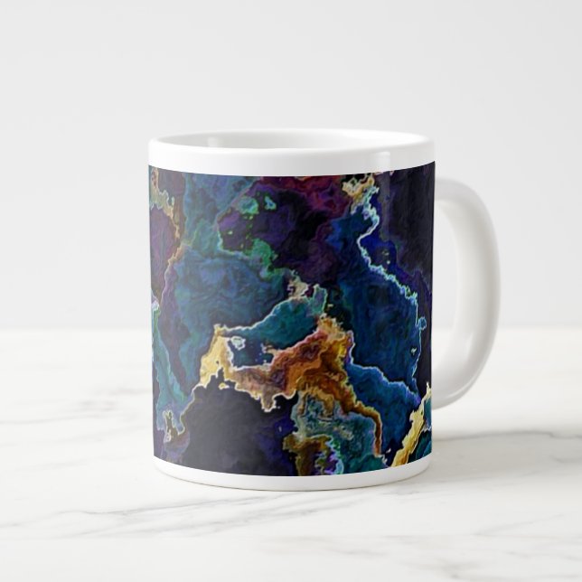 Oil Slick  Giant Coffee Mug (Front Right)